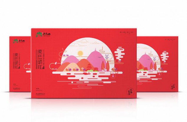 插画茶叶礼盒包装设计