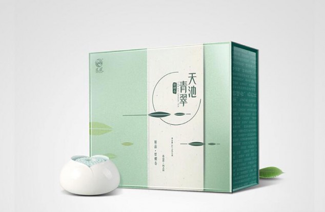 清新简约碧螺春茶叶礼盒设计