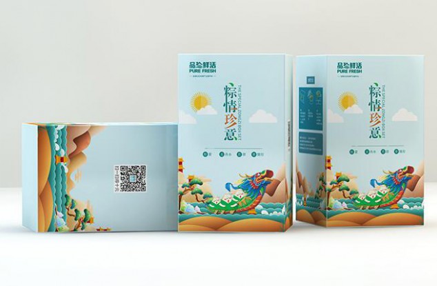 棕情真意端午礼盒包装设计