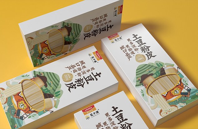 土豆粉皮包装盒设计