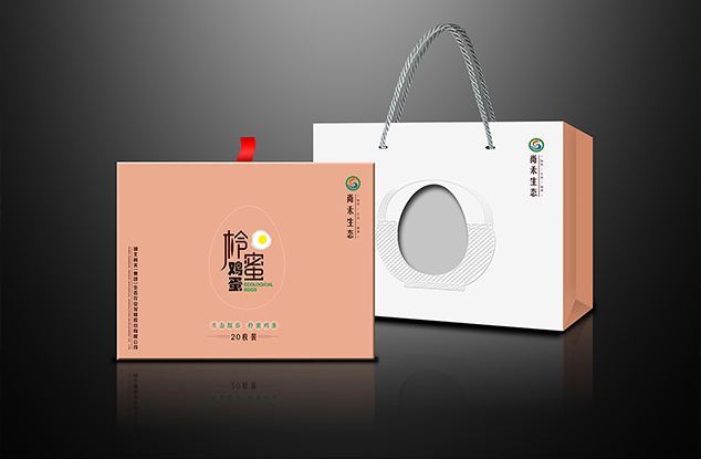 三样土鸡蛋包装盒设计