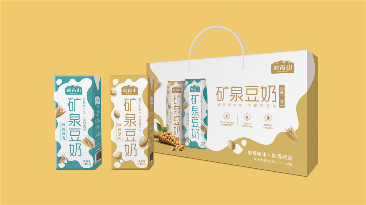 豆奶盒包装设计