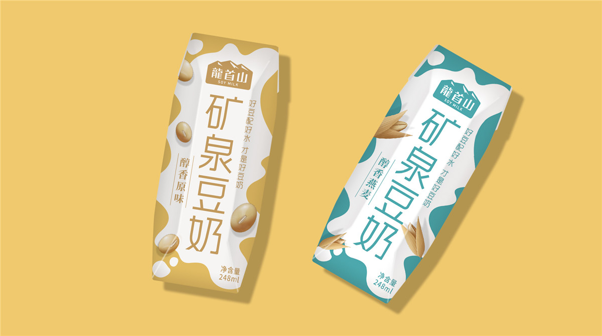 豆奶盒包装设计